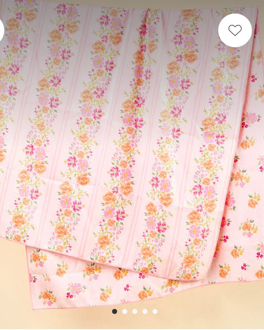Pink Floral Quick Dry Beach Towel