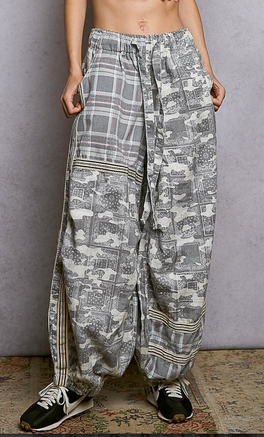 Camo/Paisley Joggers