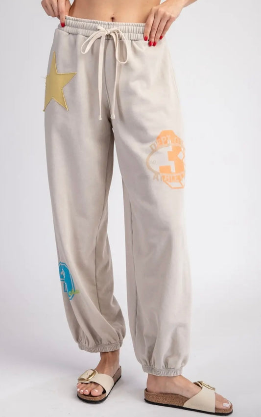 Blue/ Yellow Joggers