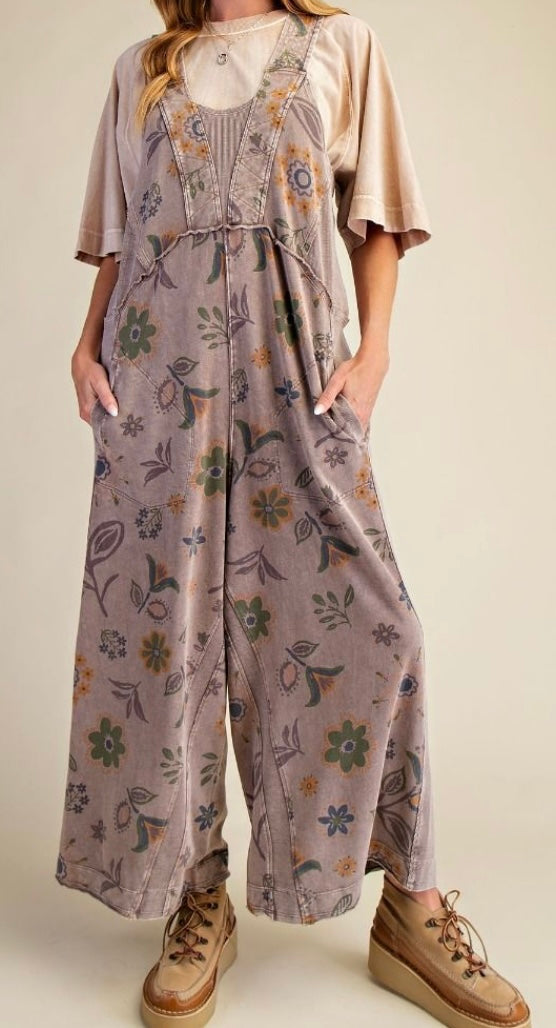 Mocha Blossom Jumpsuit