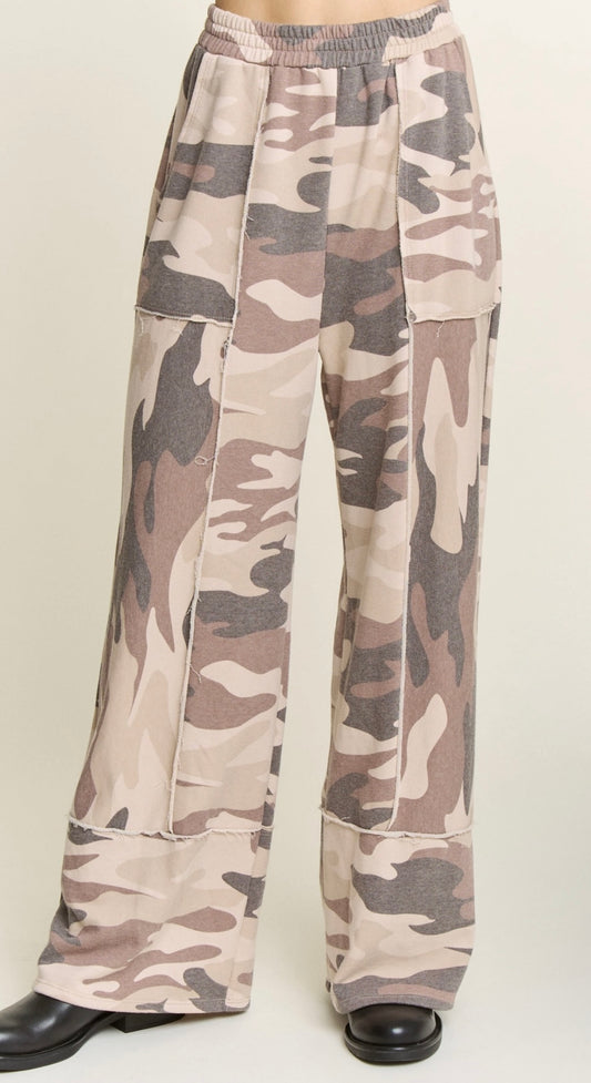 Camo Washed Terry Pants