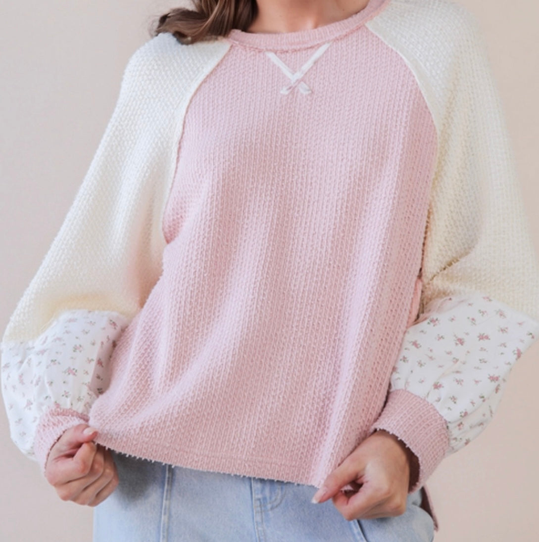 Baby Pink Floral Top