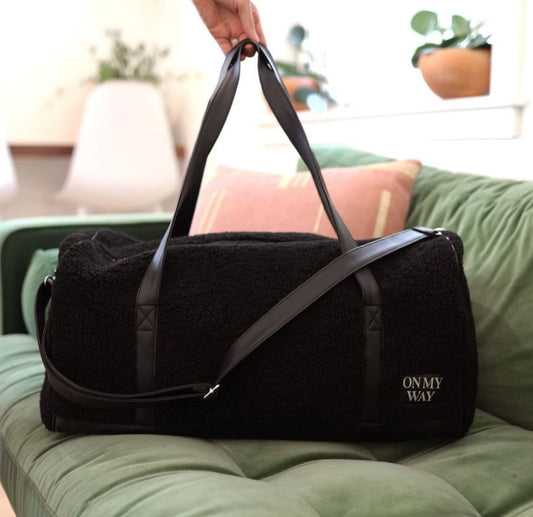 On My Way-Teddy Sherpa Duffle Bag