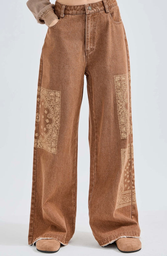 Bandana Brown Jeans Jher