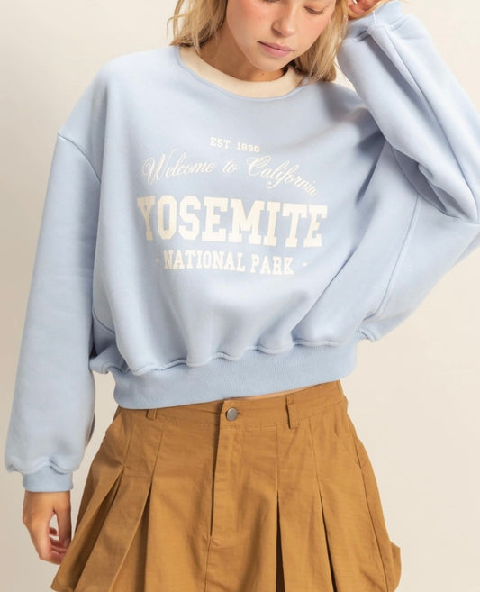 Yosemite Light Blue Sweatshirt