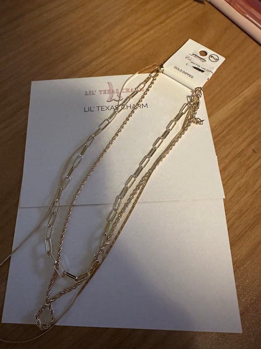 Gold Multiple Layer Necklace