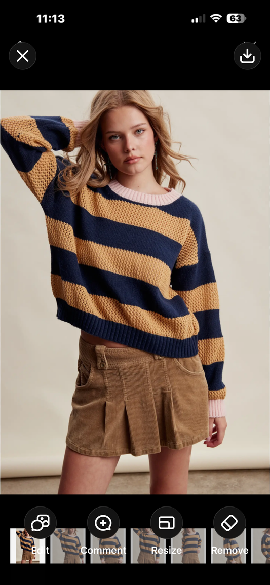 Textured Knit Sweater Listicle