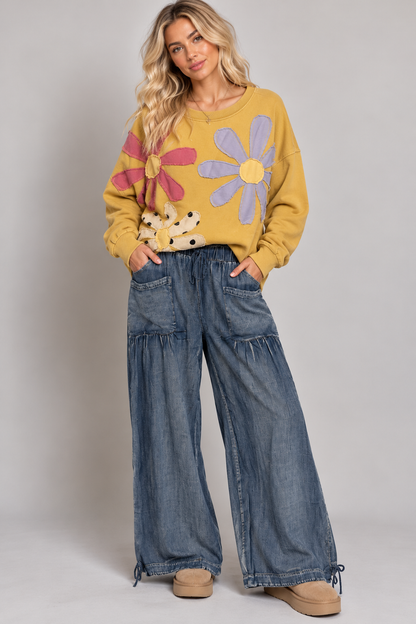 Easel Flower Patch Matcha / Mustard Top