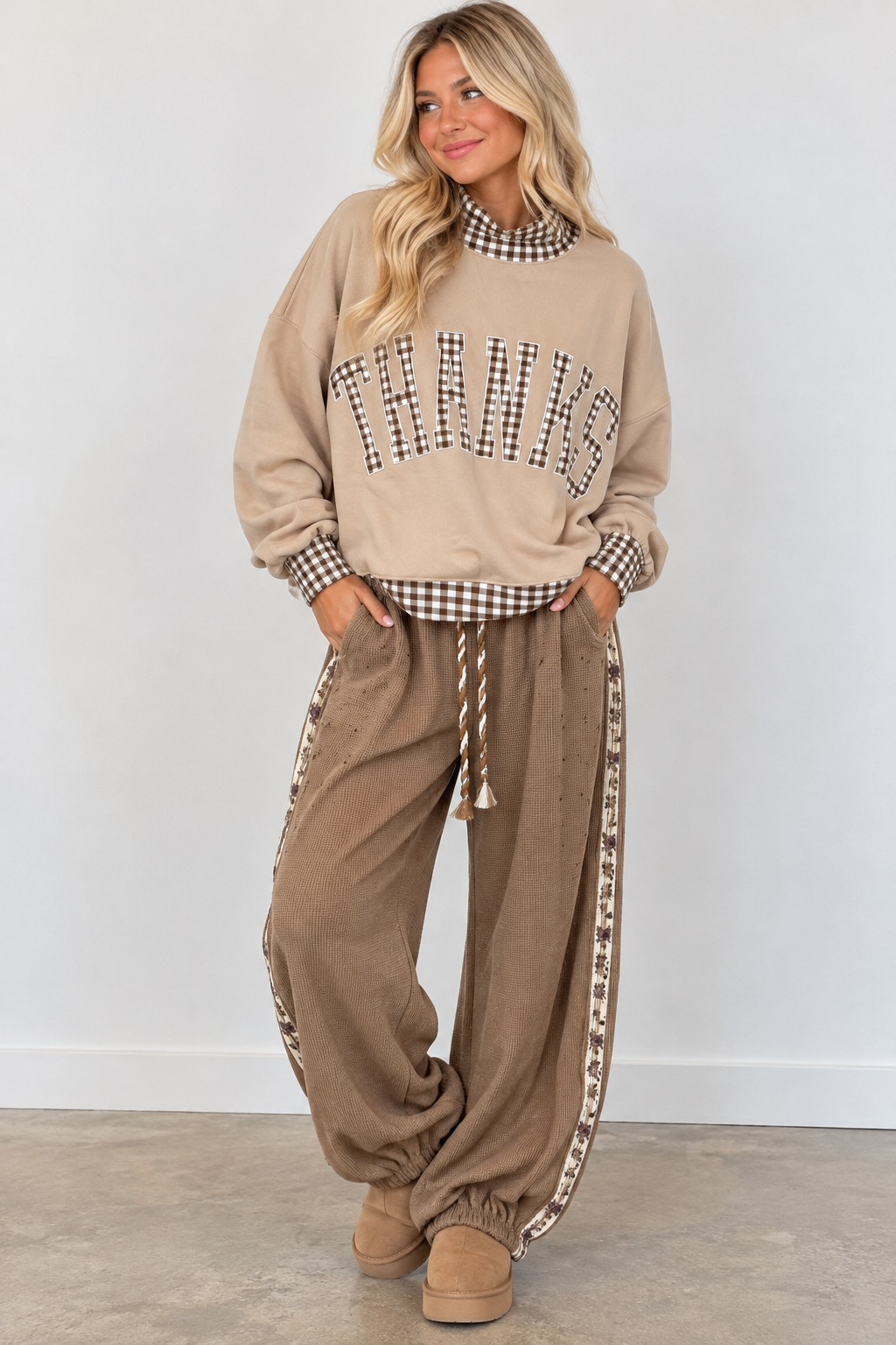 Give Thanks Oversized Top