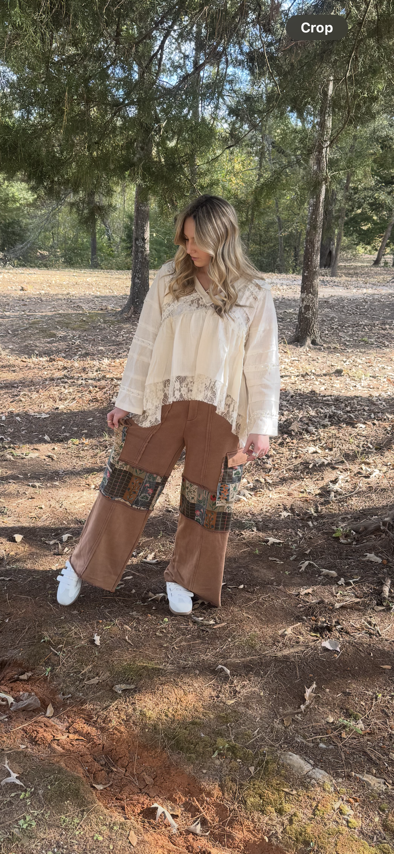 Chocolate Floral Pants