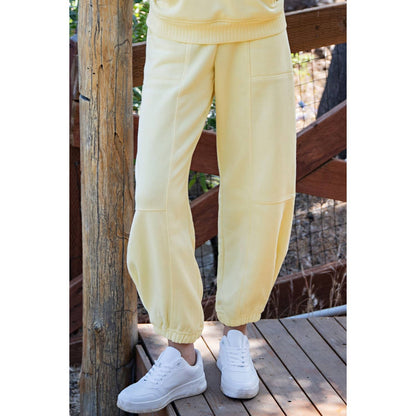 FLEECE COCOON JOGGER SWEATPANTS