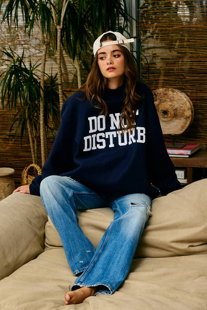 HOMEBODY | Reversible "HOMEBODY" Mock Neck Sweatshirt