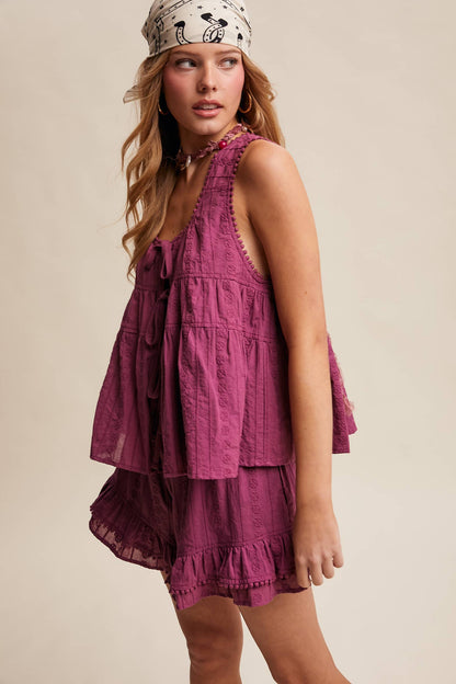 Plum Tired Short Set