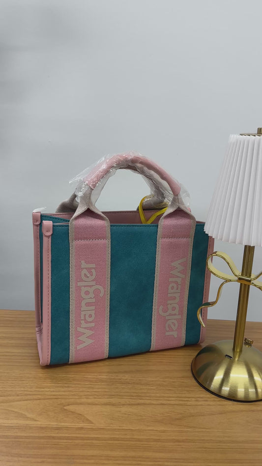 Pink and Blue Wrangler Purse